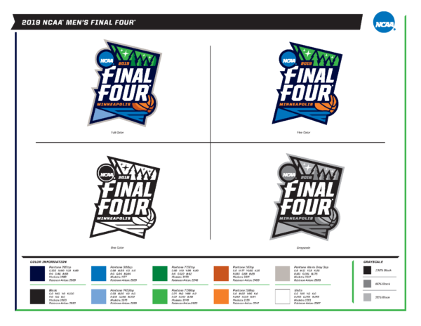 The Final Four logo is redesigned each year.