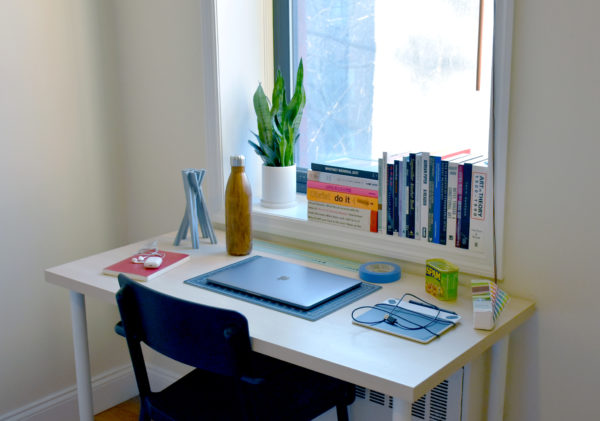 Designer desk accessories can help inspire creativity.