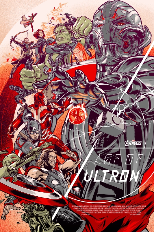 Avengers: Age of Ultron' by Martin Ansin for Mondo