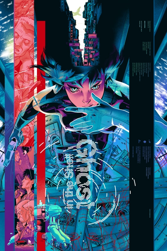 'Ghost in the Shell' by Martin Ansin for Mondo